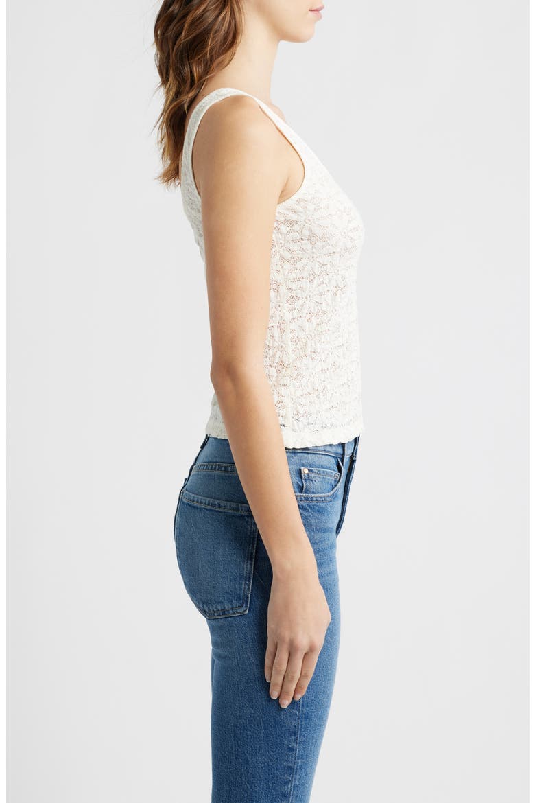 Donya Lace Scoop Neck Tank, Alternate, color, IVORY