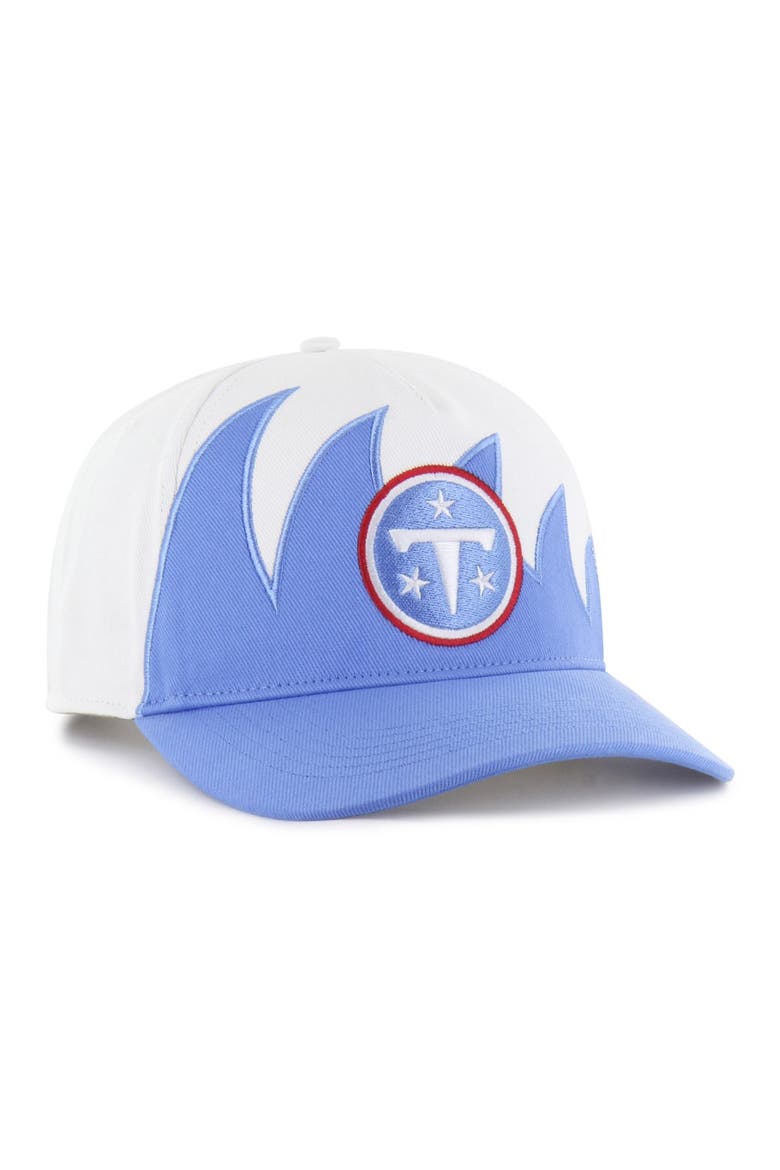 Men's '47 White Tennessee Titans Jagged Hitch Adjustable Hat, Alternate, color, White