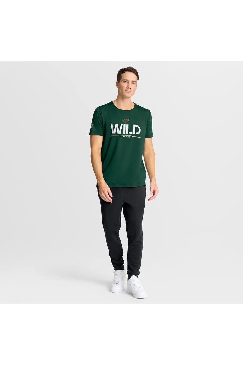 Men's Fanatics Green Minnesota Wild Authentic Pro Rink Tech T-Shirt, Alternate, color, Green
