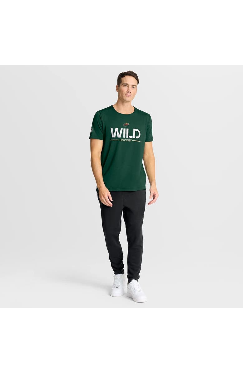FANATICS Men's Fanatics Green Minnesota Wild Authentic Pro Rink Tech T-Shirt, Alternate, color, Green