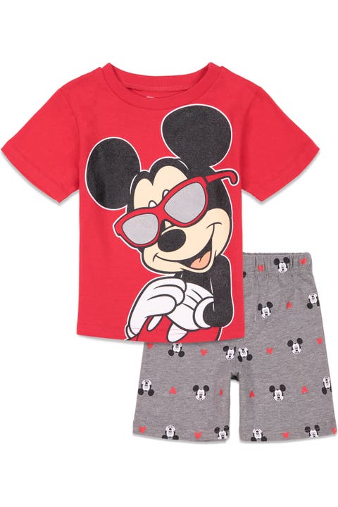 Mickey Mouse Boys' 2-Piece T-Shirt and Shorts Set