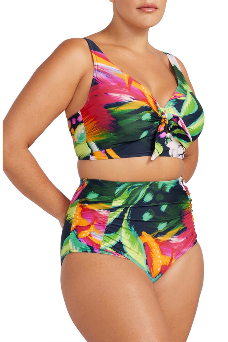 Chelona Cezanne D- & DD-Cup Underwire Bikini Top, Alternate, color, NAVY