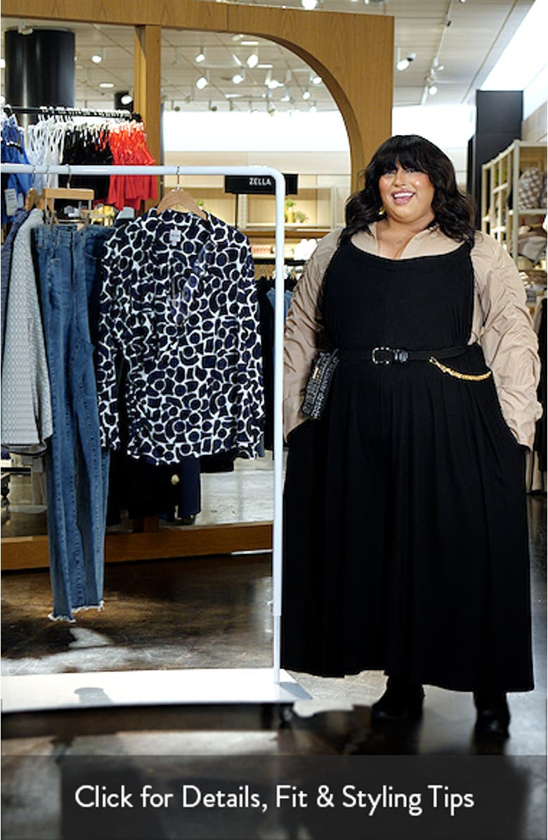 Geo Pebble Faux Wrap Top, sales video thumbnail