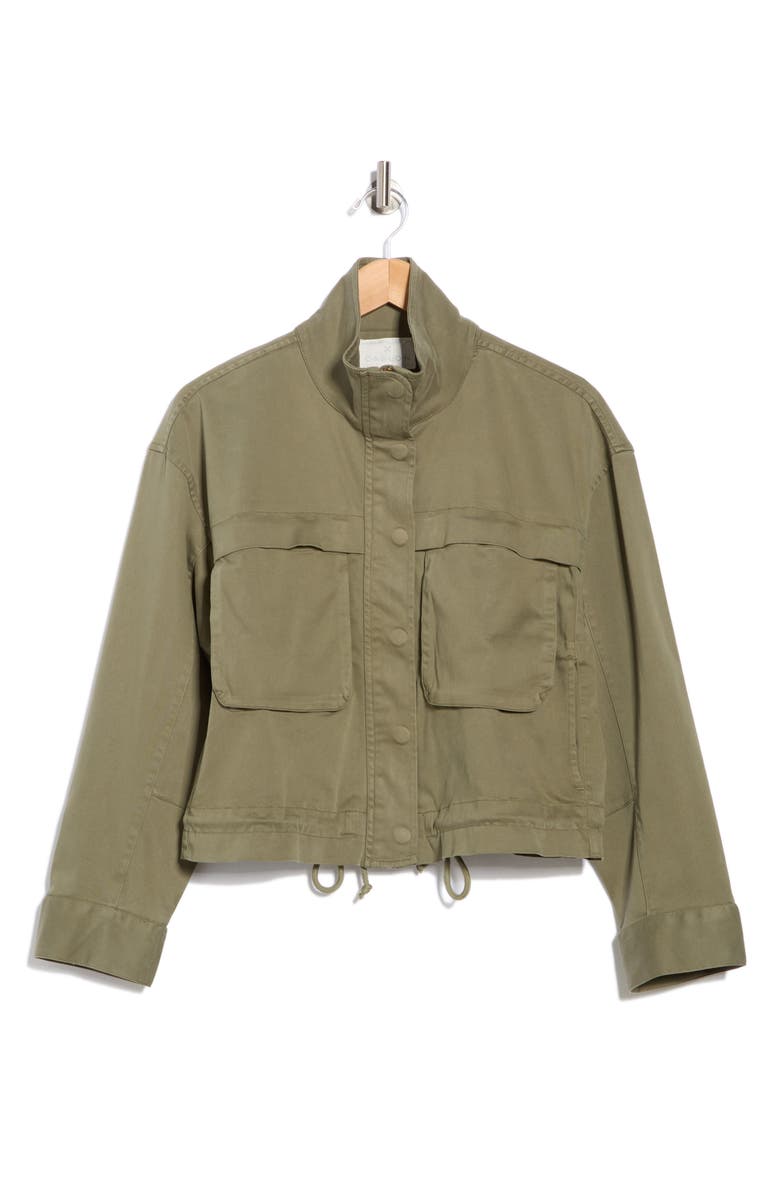 Caslon<sup>®</sup> Crop Utility Jacket, Alternate, color, Green Sorrel