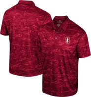 COLOSSEUM Men's Colosseum Cardinal Stanford Cardinal Daly Print Polo