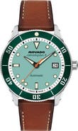 Movado Calendoplan Leather Strap Watch, 40mm