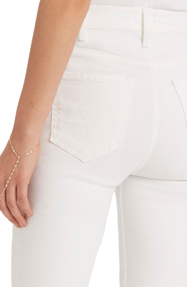 MOTHER The Hustler High Waist Fray Hem Ankle Bootcut Jeans, Alternate, color, Fairest Of Them All