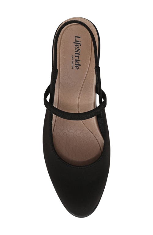 Lifestride Evoke Slingback Mary Jane Platform Pump In Black