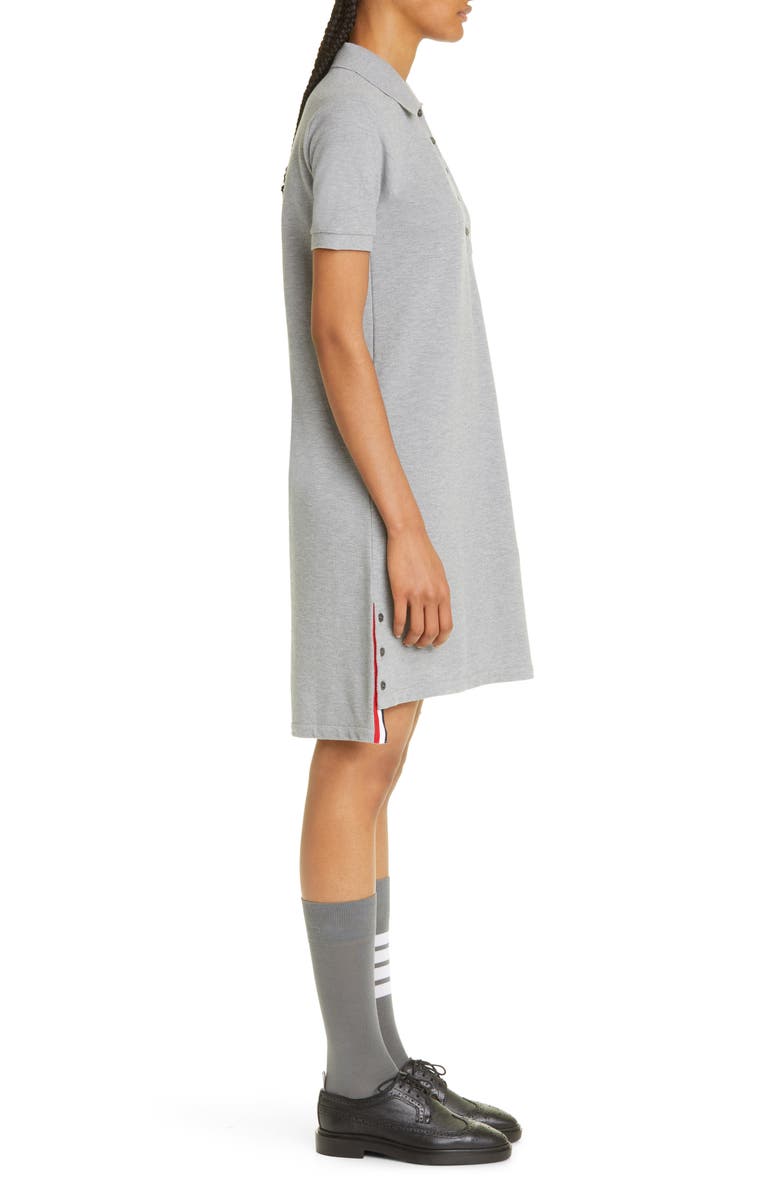 Thom Browne Stripe Piqué Polo Dress, Alternate, color,