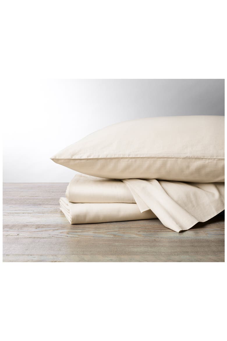 Cloud Set of 2 Brushed Organic Cotton Flannel Pillowcases, Main, color, UNDYED