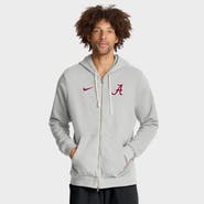 Nike Men's Nike Gray Alabama Crimson Tide 2025 Sideline Standard Issue Dri-FIT Full-Zip Hoodie