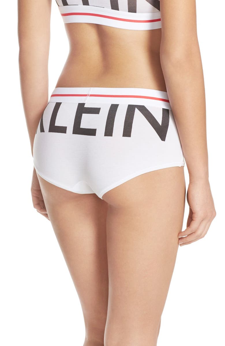 Calvin Klein 'Modern' Logo Panties, Alternate, color, White
