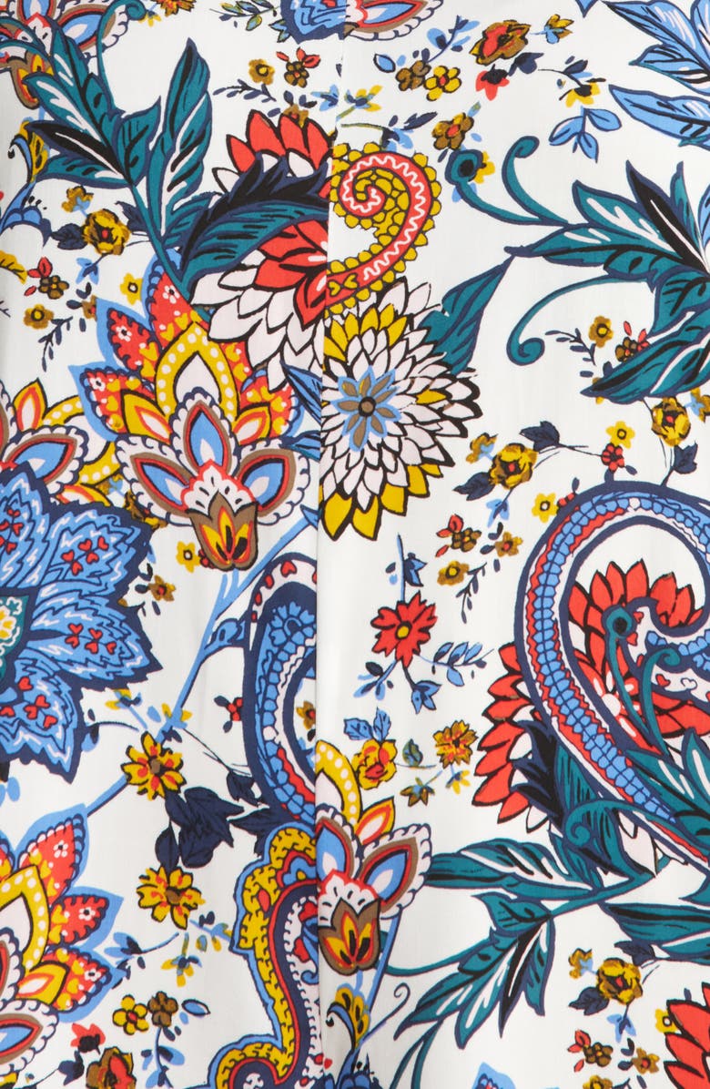 Vince Camuto Paisley Tie Shoulder Wide Leg Jumpsuit, Alternate, color, 