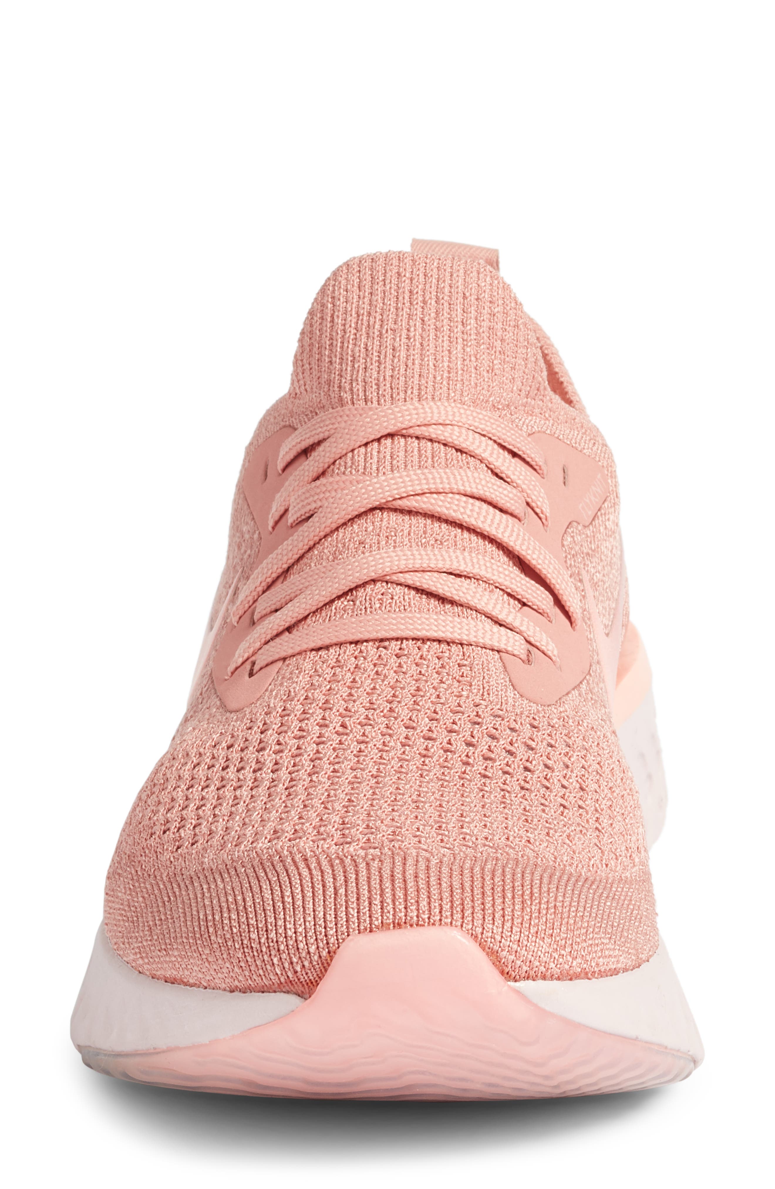 Epic React Flyknit Running Shoe, Alternate, color, RUST PINK/ PINK TINT/ PINK