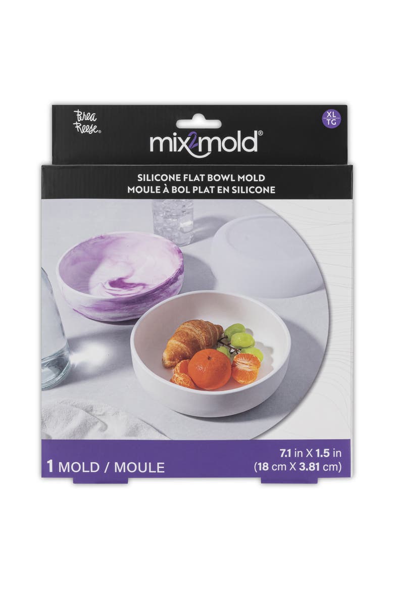 Mix2Mold Silicone Shallow Bowl Mold 1Pc, Main, color, Multicolored