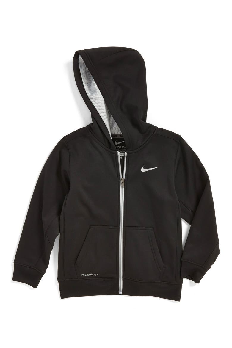 'KO 2.0' Therma-FIT Full Zip Hoodie, Main, color, ONYX