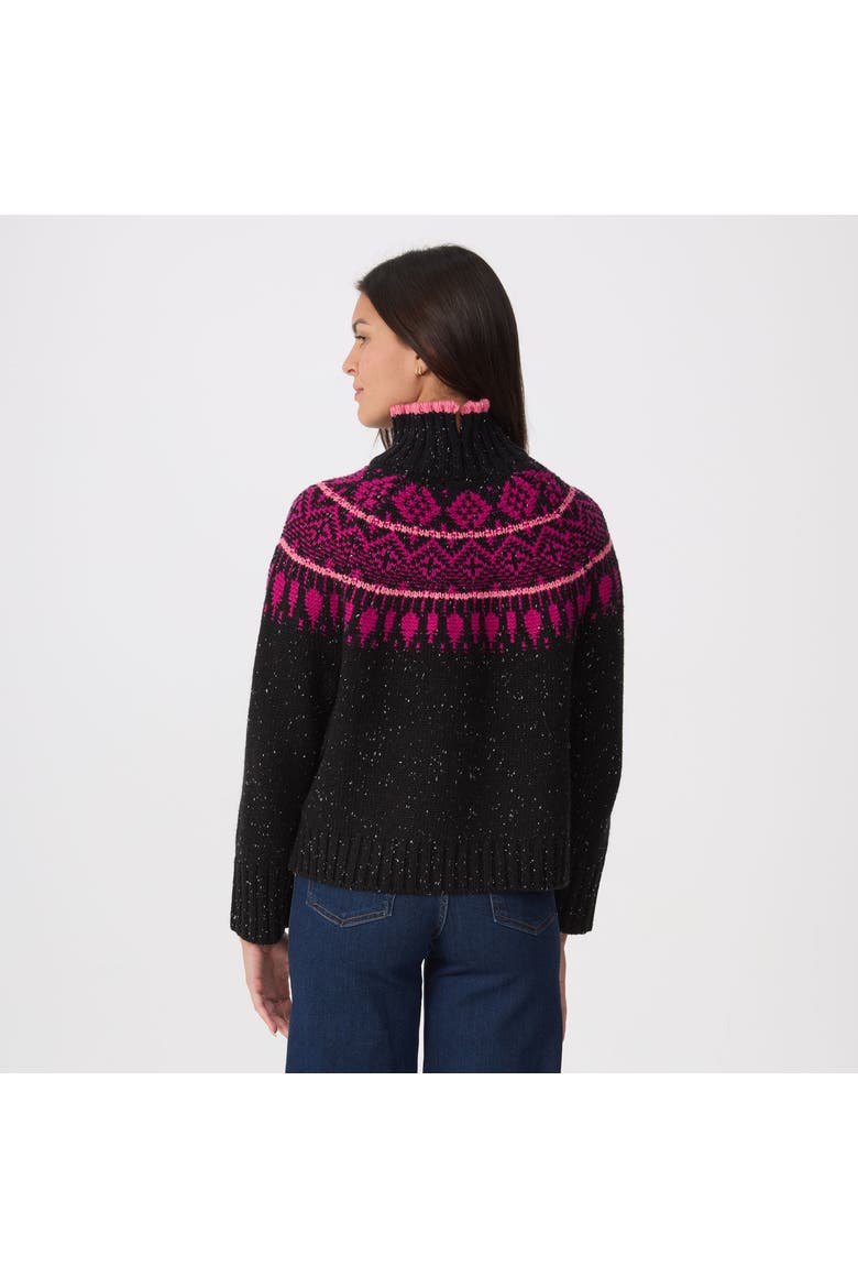 Helena Mock Neck, Alternate, color, Heather Black