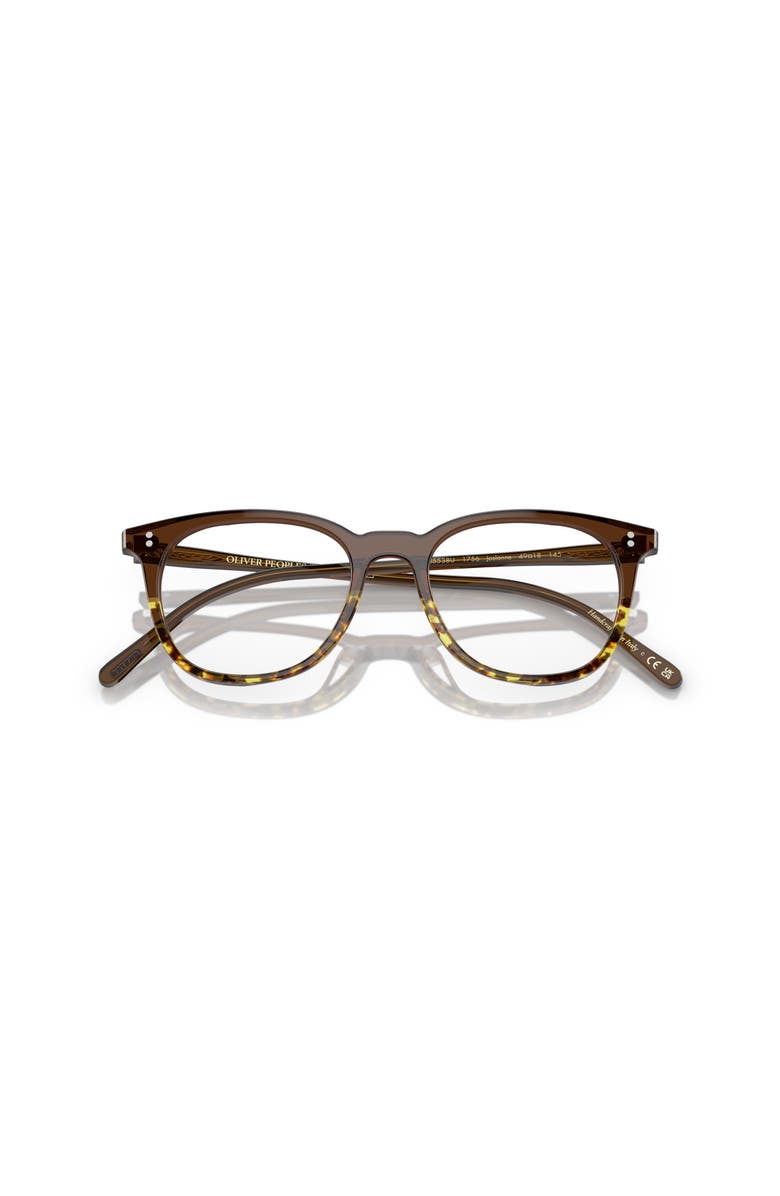 Oliver Peoples 49mm Rectangle optical glasses, Alternate, color, Brown