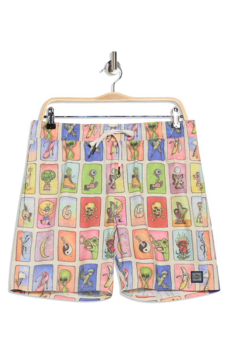 RVCA Loteria Swim Trunks, Main, color, 