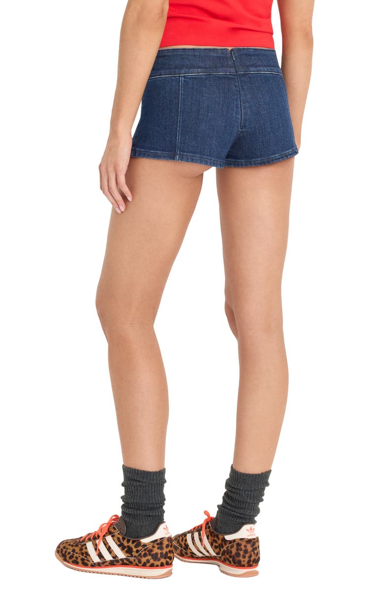 Good American Micro Shorts, Alternate, color, Indigo1169