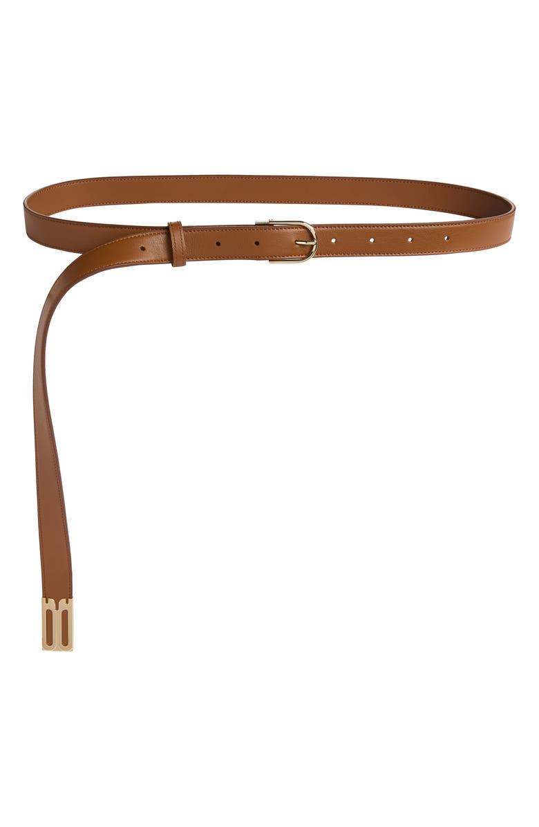 Victoria Beckham Dorian B Finite Belt, Main, color, Dark Tan