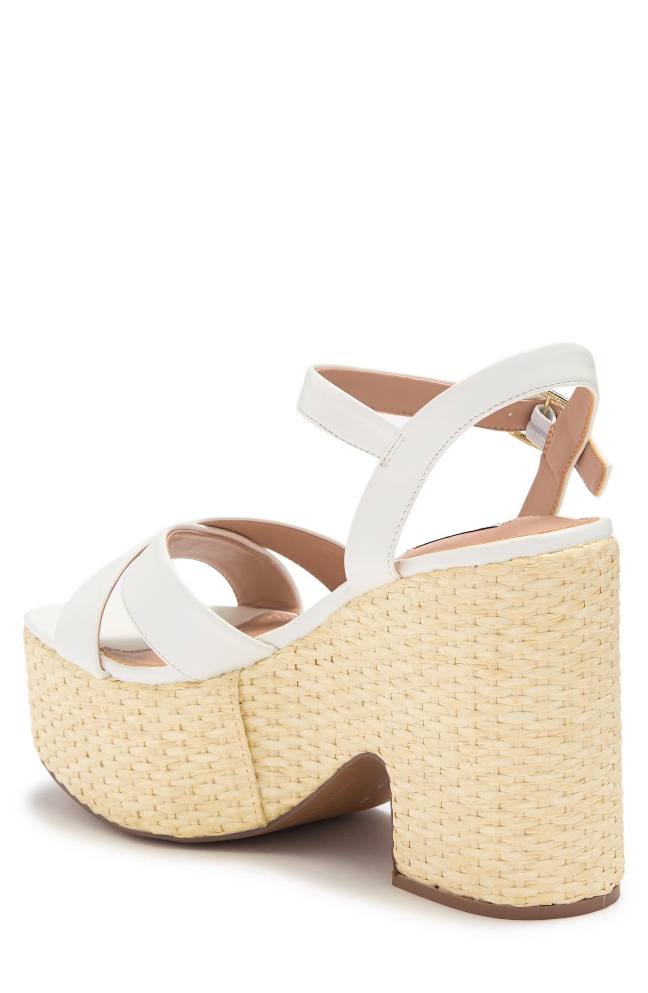 Dipsy Espadrille Platform Sandal, Alternate, color, WHITE