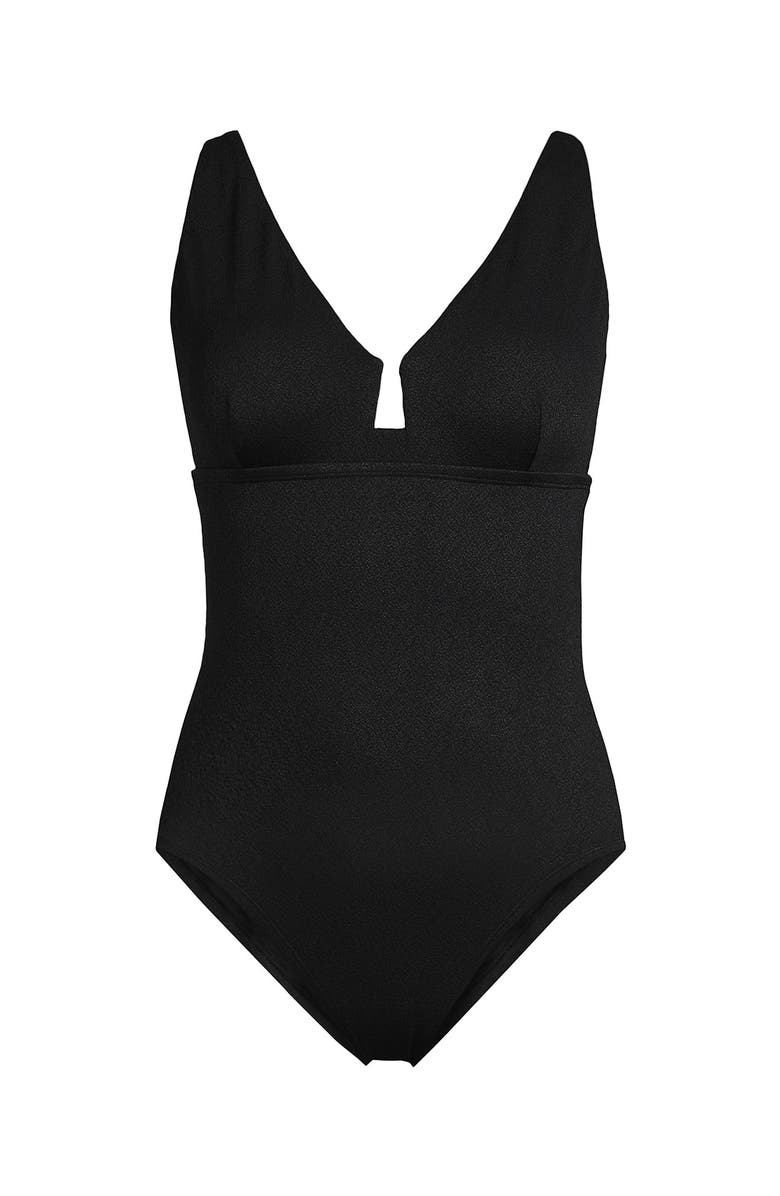 Lands' End Crepe Rectangular Wire One Piece, Alternate, color, 