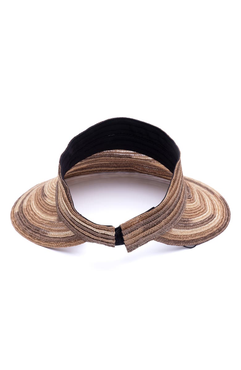 Eugenia Kim Tie Dye Wide Brim Packable Visor, Alternate, color,