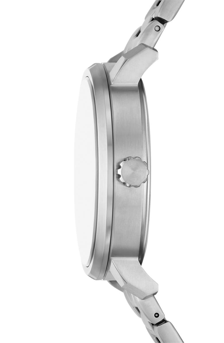 Fossil Rhett Moon Phrase Bracelet Watch, 43mm, Alternate, color, Silver