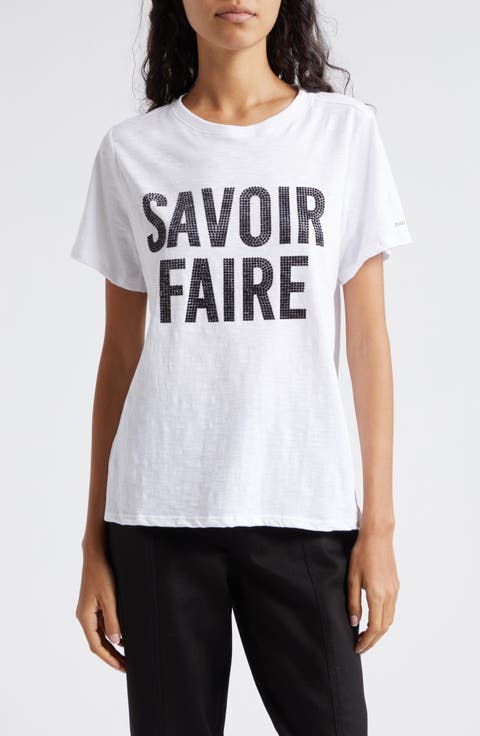 Savoir Farie Rhinestone T-Shirt