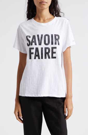 Cinq à Sept Savoir Farie Rhinestone T-Shirt