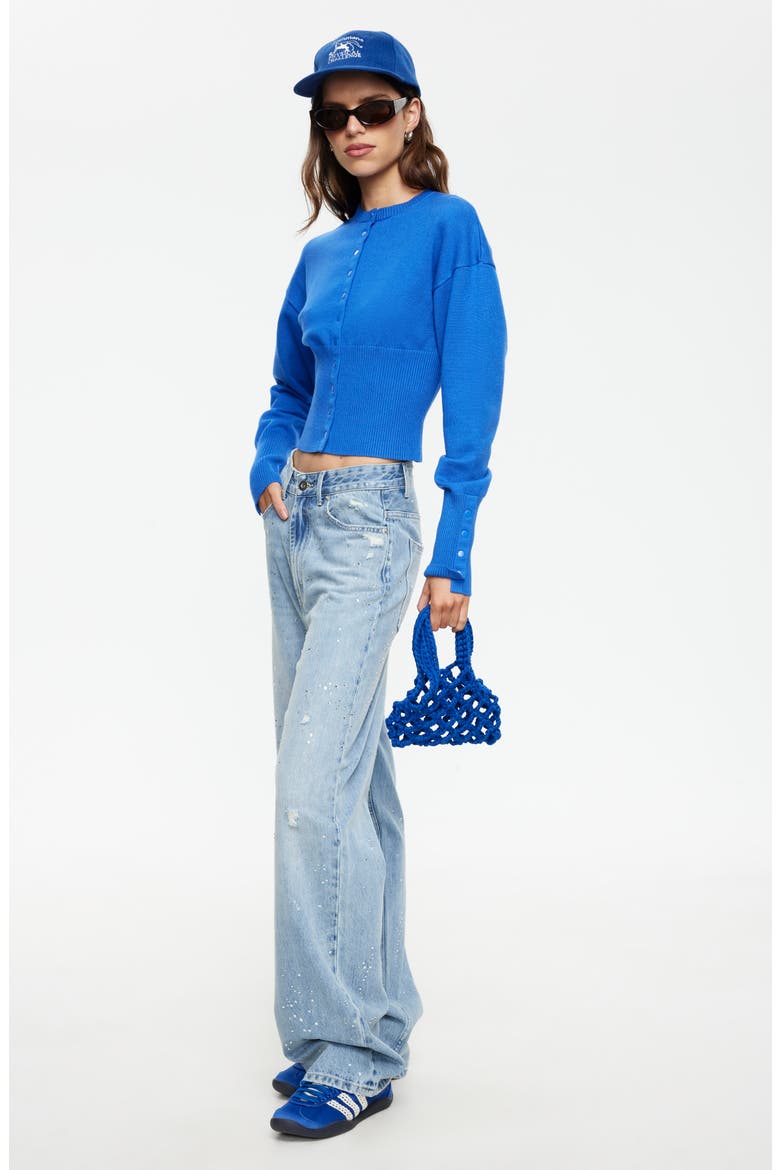 Head in the Clouds Crewneck Cardigan, Alternate, color, PERSIAN JEWEL