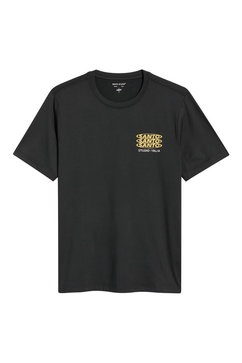 Line Up Performance Graphic T-Shirt, Alternate, color, BLACK