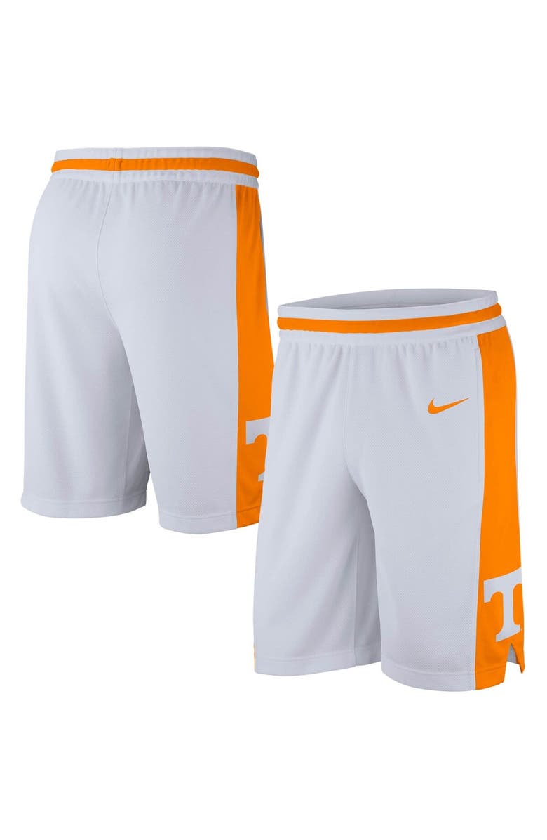 Nike Men's Nike White Tennessee Volunteers Retro Replica Performance Basketball Shorts, Alternate, color,