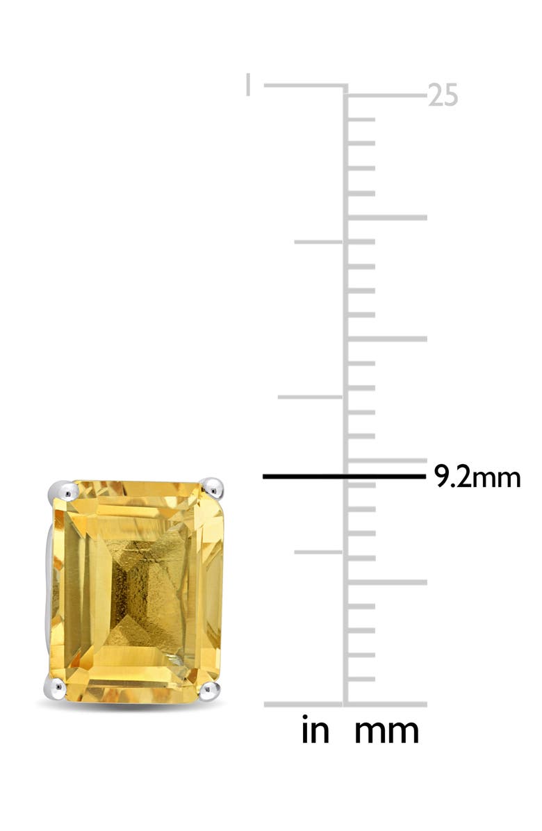 DELMAR Citrine Octagon Stud Earrings, Alternate, color,