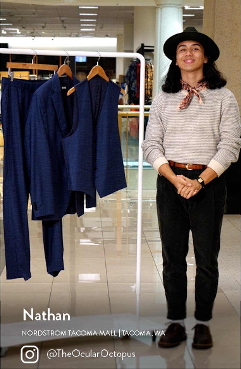 Jeckson Stretch Wool Blend Three-Piece Suit, sales video thumbnail