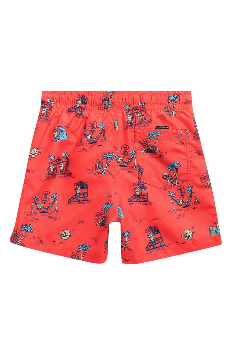 Quiksilver Kids' Everyday Mix Swim Trunks, Alternate, color, Hot Coral