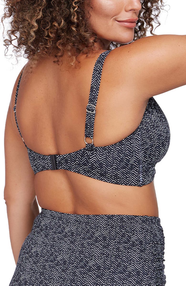 Artesands Zigzag Delacroix D-Cup & Up Bikini Top, Alternate, color,