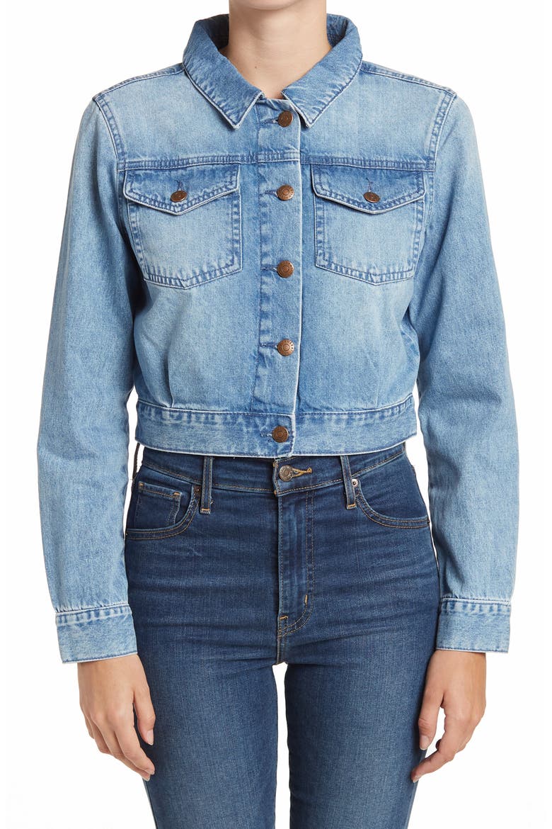 Denim Jacket, Alternate, color, MEDIUM WASH