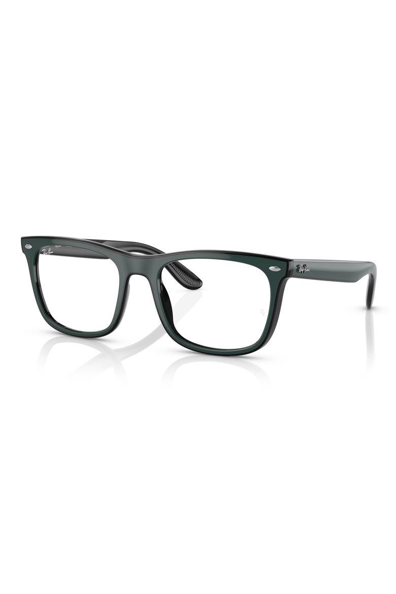 55mm Square Optical Frames, Alternate, color, GREEN