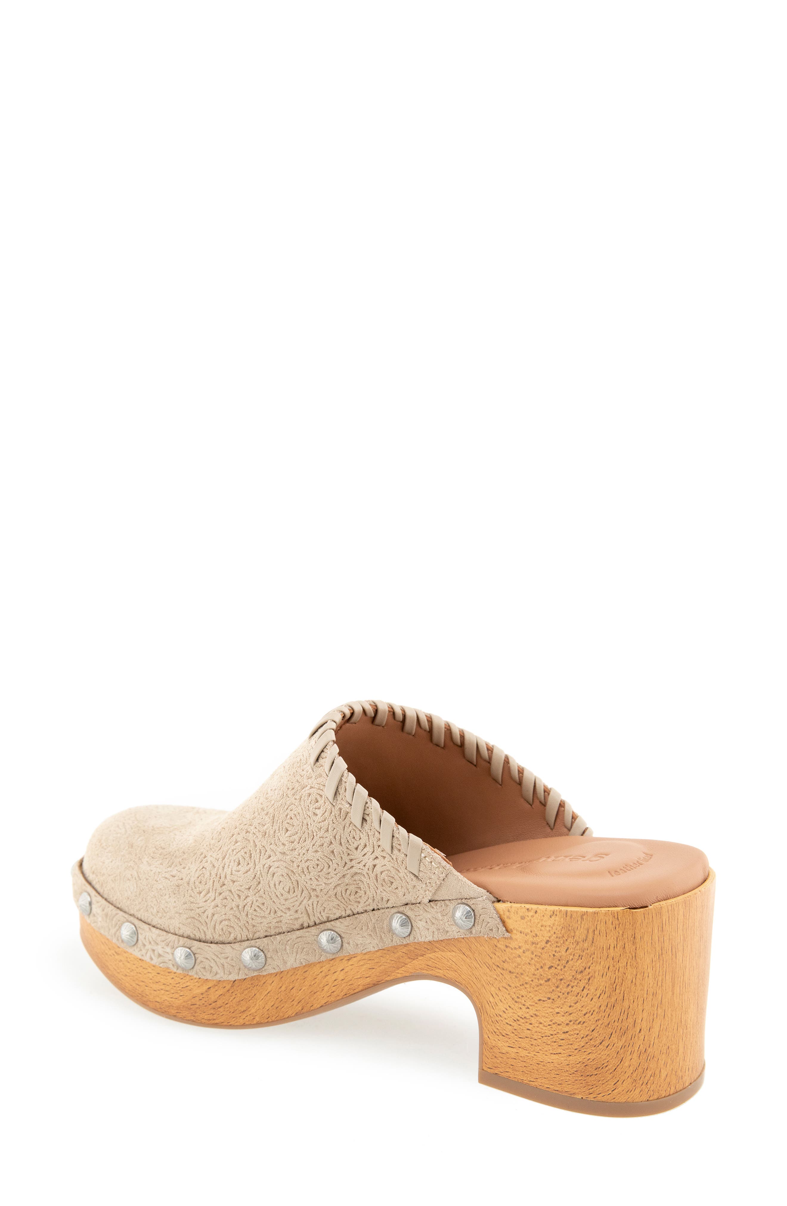 Daphine Clog, Alternate, color, WARM SAND SUEDE