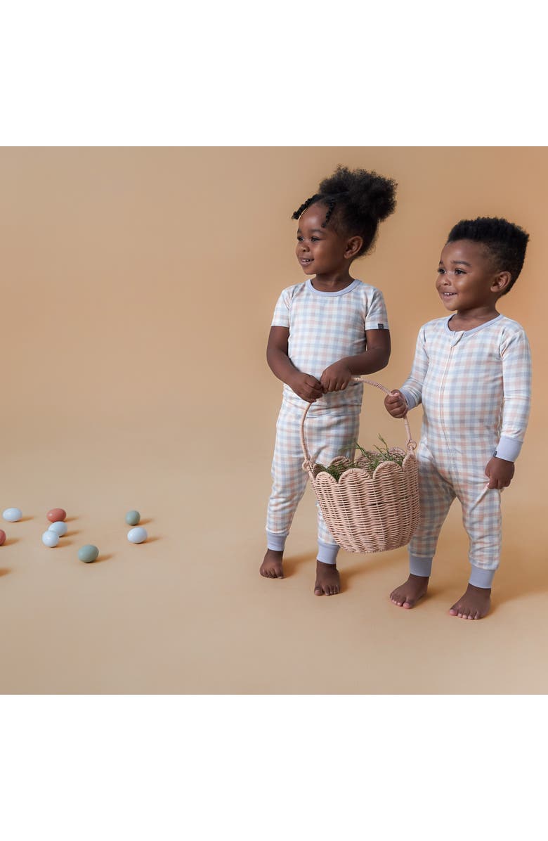 Modern Moments<sup>™</sup> by Gerber 2-Pack Unisex Tight Fitting Footless Pajamas, Alternate, color, Blue Plaid