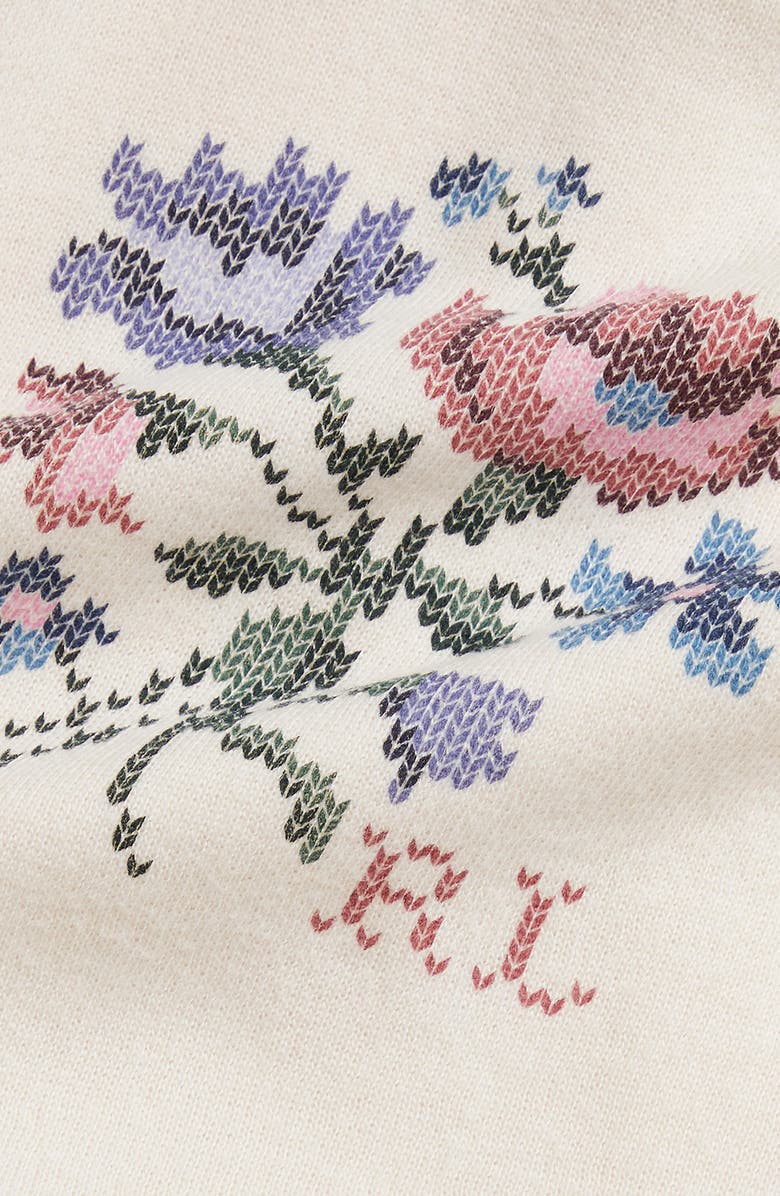 Ralph Lauren Floral Print Peplum Sweatshirt & Joggers Set, Alternate, color, 