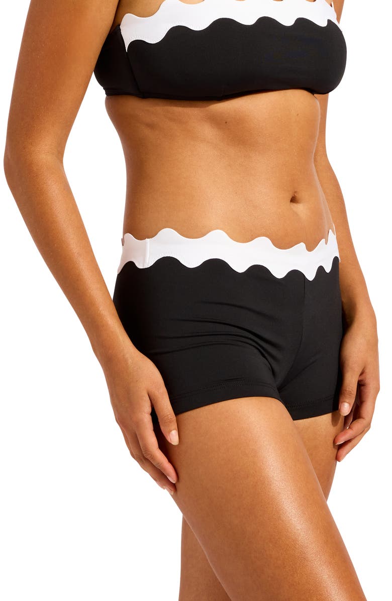 Seafolly Ric Rac Boyleg Swim Shorts, Alternate, color, 