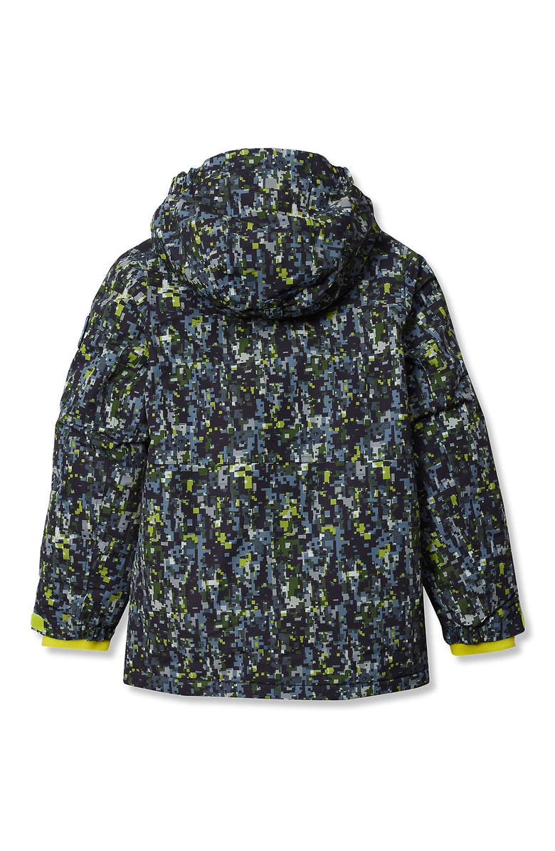 Lands' End Kids Squall Fleece Lined Waterproof Insulated Jacket, Alternate, color, Green Primrose Camo