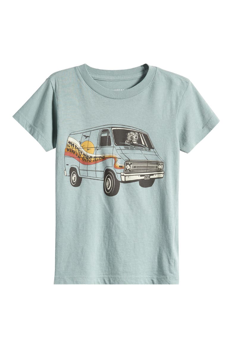 Kids' Enjoy the Ride Cotton Graphic T-Shirt, Main, color, SEA GLASS