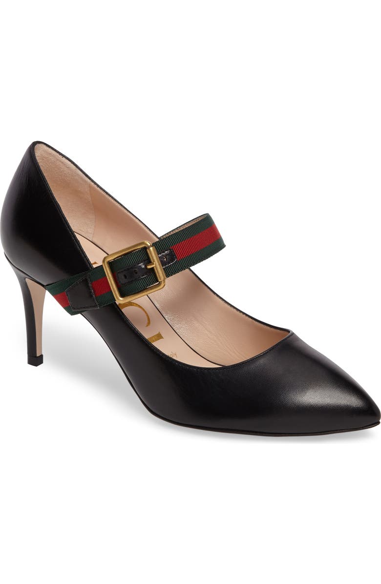 Gucci Mary Jane Pointed Toe Pump, Main, color,