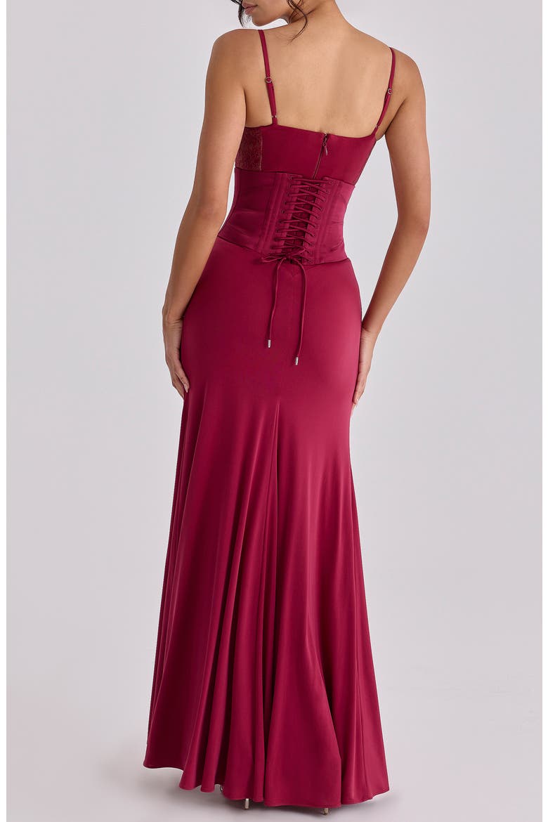 charmaine corset dress nordstrom House Of Cb Charmaine Corset Maxi Dress - Black