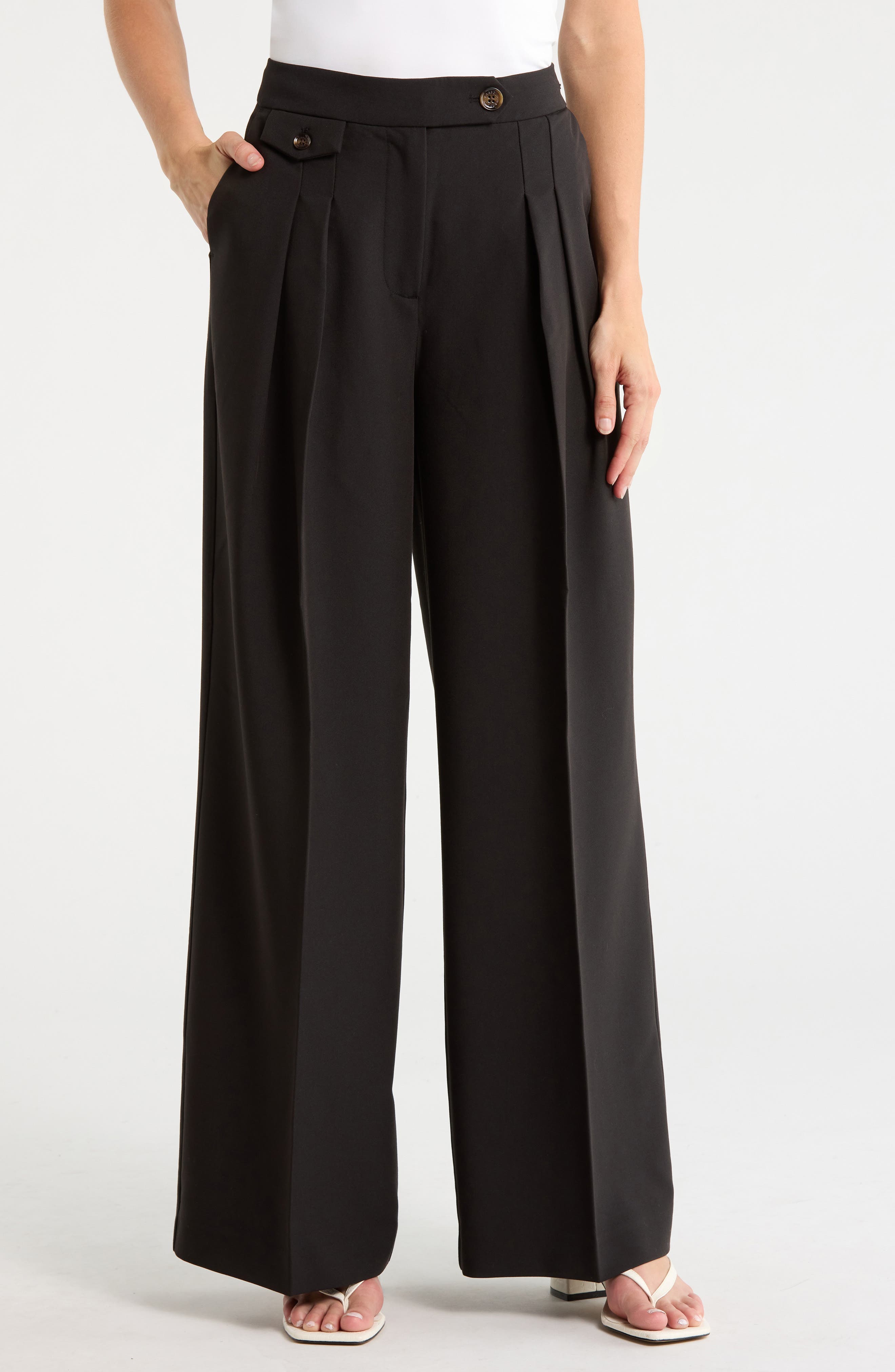 Barbour Francis High Waist Wide Leg Pants