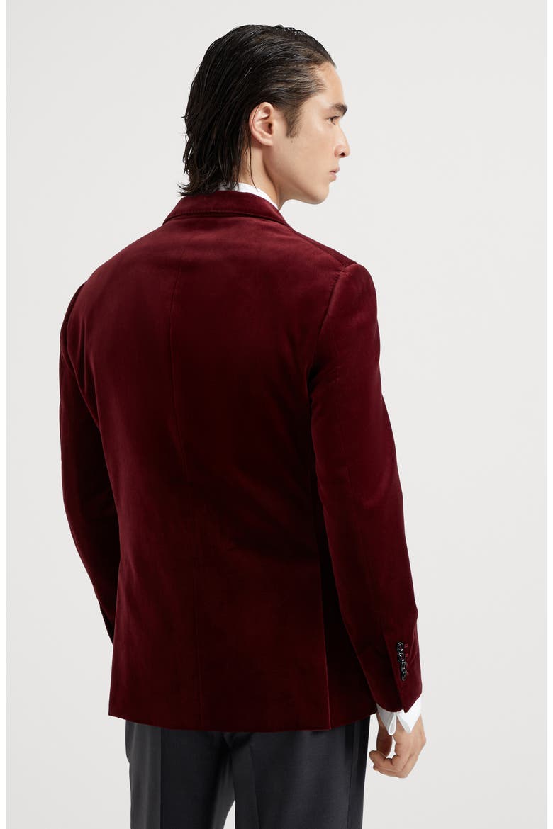 Tuxedo jacket, Alternate, color, Wine